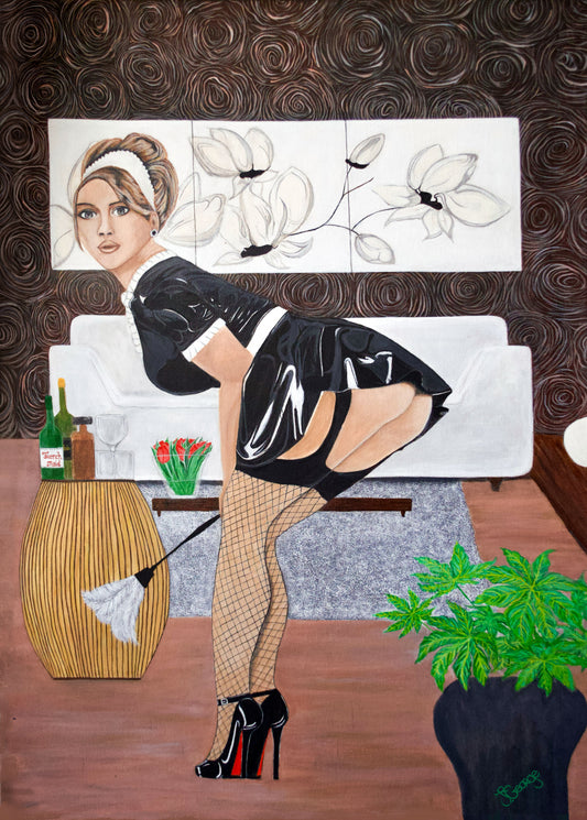 French maid pin-upgirl