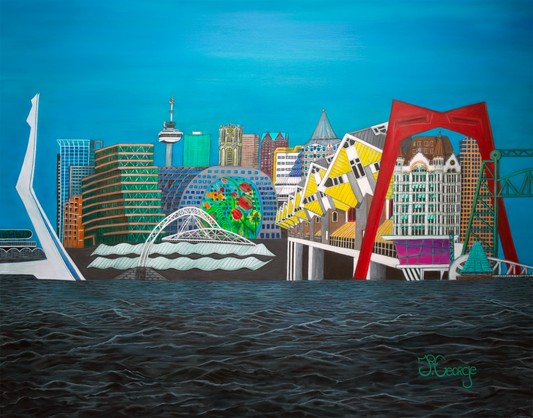 Skyline Rotterdam Canvas print